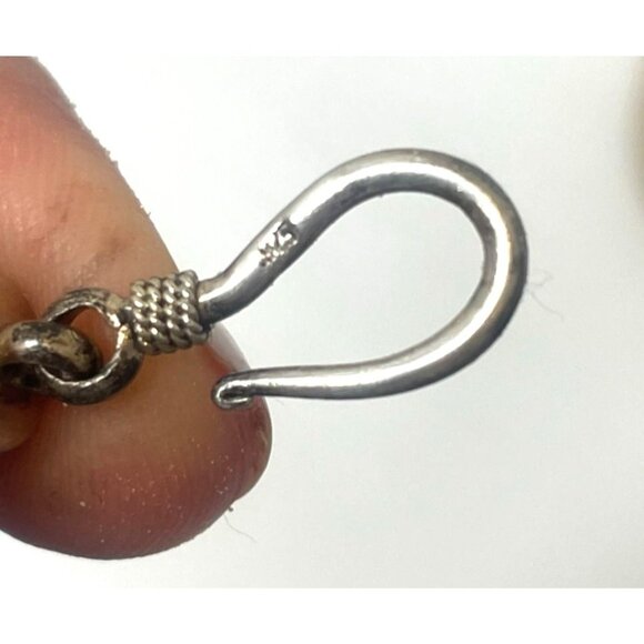 Sterling Silver 925 Byzantine Chain Bracelet 8 5/8" Long Fish Hook Closure 29g - Picture 8 of 9